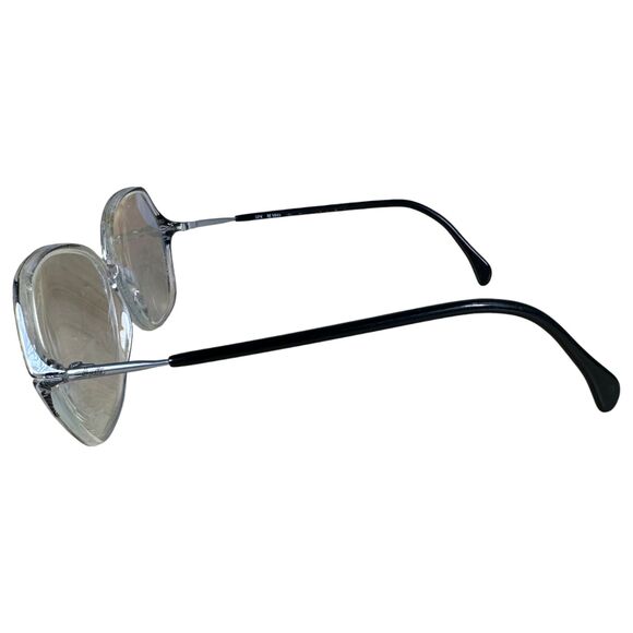 Silhouette SPX M1849 Clear Oversized Black Frames Austria Vintage Needs Lenses - Picture 3 of 6